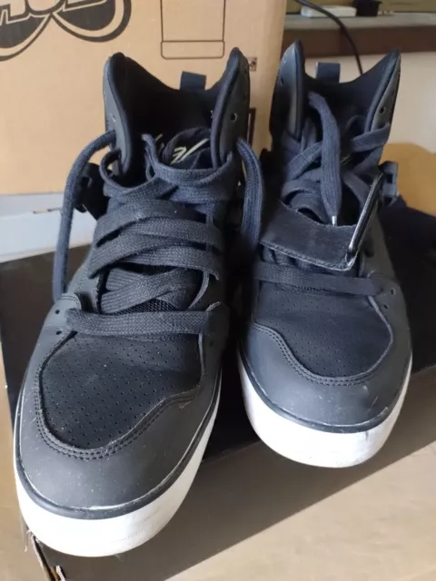 NIKE JORDAN FLIGHT Nere Tg.46 Size Us12 Uk11 Pelle Usate Come