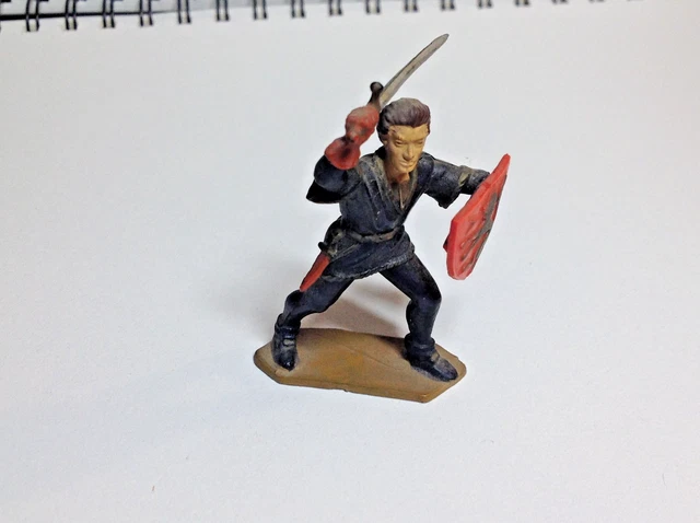 Figurine Starlux Moyen Âge - Soldat Avec Masse D'Armes - Échelle 1:32 (60mm) - Non Peinte - Occasion