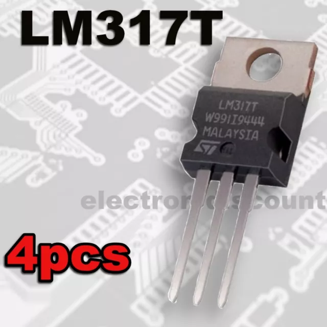 1570/4# régulateur de tension ajustable LM317T ------- 4PCS