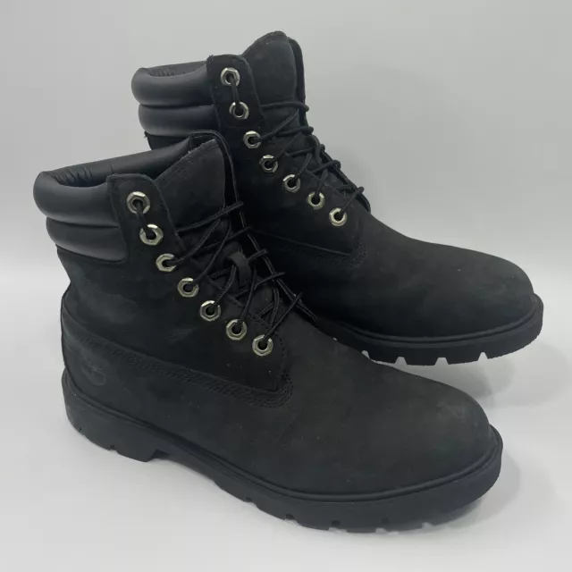 Timberland Boots Black Classic 6 Inch Water Repellent Mens UK Size 8