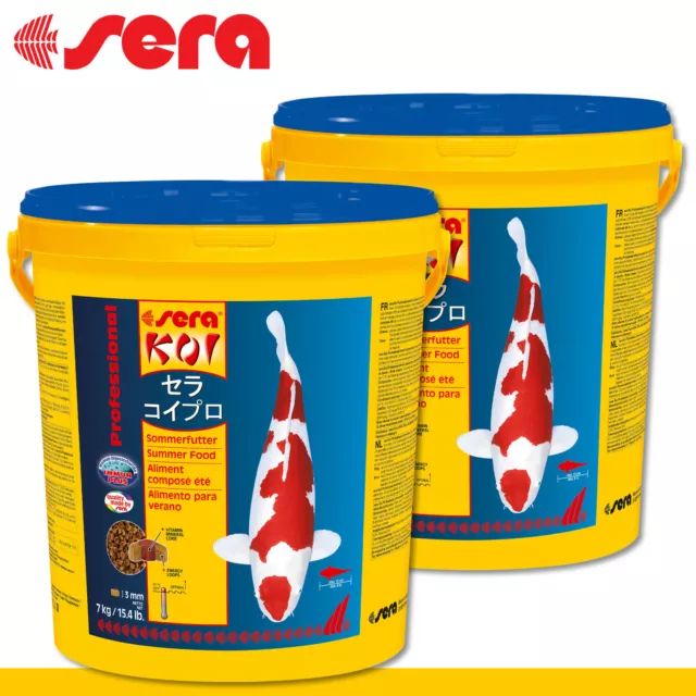 sera 2 x 21 l Koi Professional Sommerfutter Alleinfutter über 17 °C