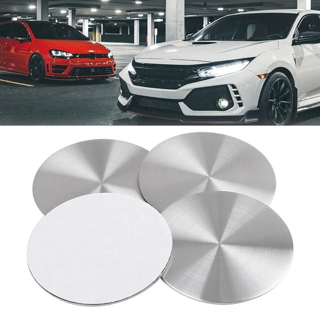 4 pz decalcomanie adesive tappo mozzo ruota color argento perfette per tutte le