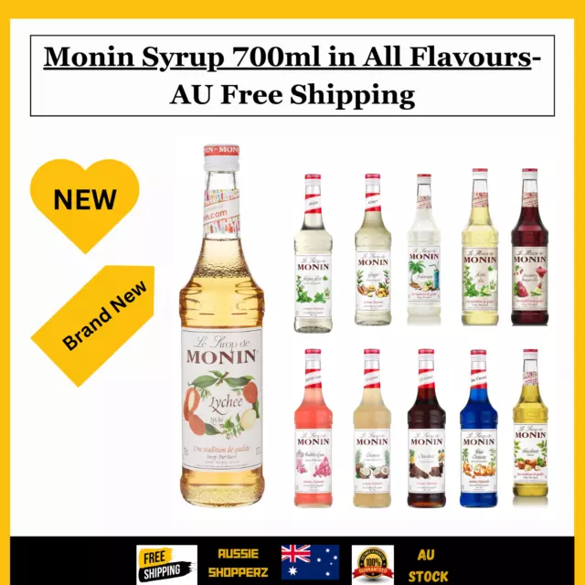 Monin Syrup 700ml in All Flavours