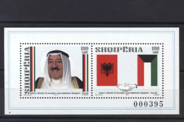 Albanien 2014 - Block 188 ** - Freundschaft mit Kuwait - Albania Shqiperia MNH