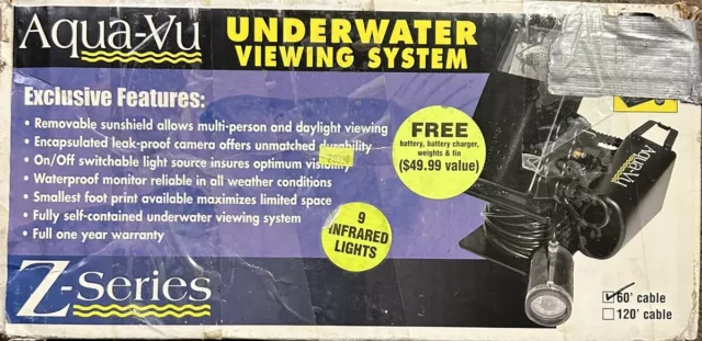 Aqua-Vu Z Series Underwater Viewing System Fishing Camera Works Great