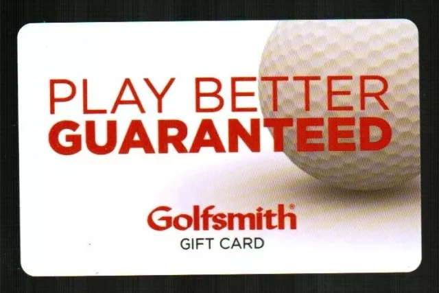 GOLFSMITH Play Better, Golf Ball 2010 Gift Card ( $0 )