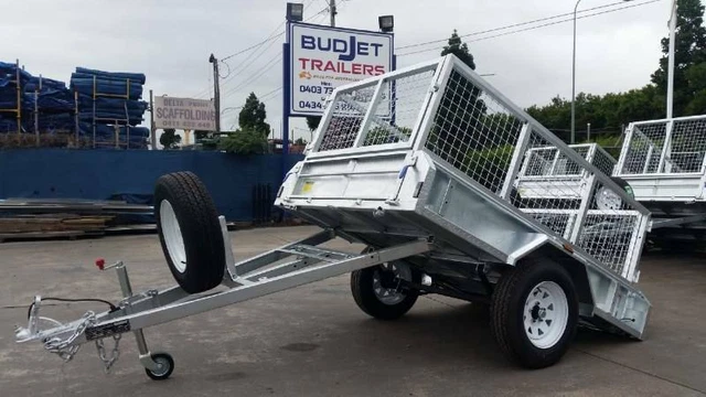 7x4 Galvanized Box Trailer $1550.00 (TRAILER ONLY CAGE EXTRA)