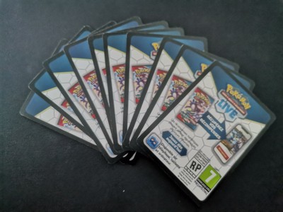 Lot de 10 Cartes codes online pour jouer à Pokemon en ligne TCG OnLine Code