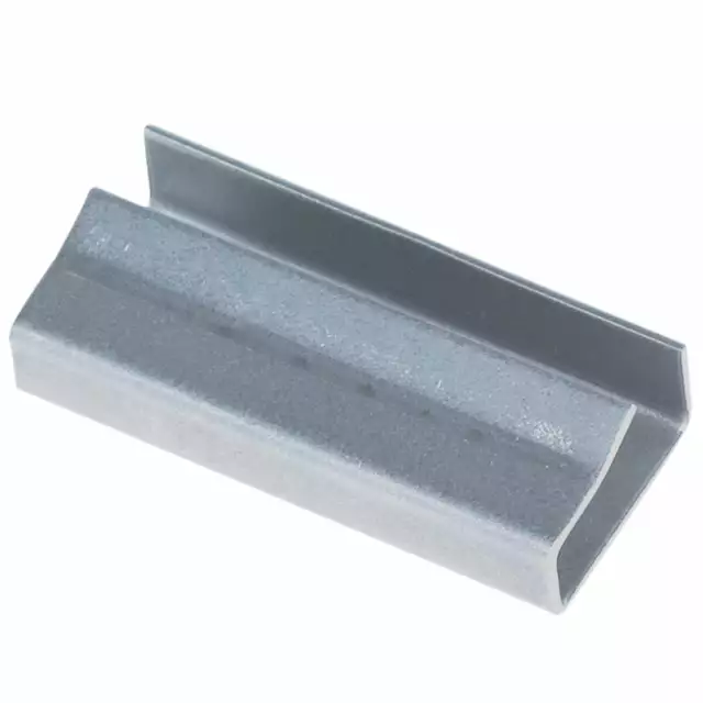 MyBoxSupply Metal Poly Strapping Seals, Open/Snap On, 1/2', Silver, 1000/Case