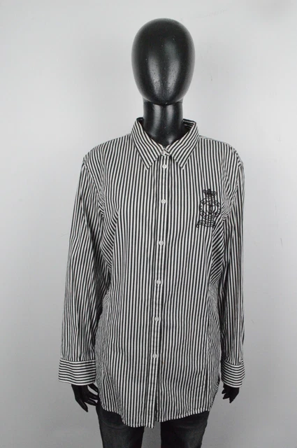 Camicia Ralph Lauren Taglia XL Donna Camicetta a righe Maglia Women's Shirt