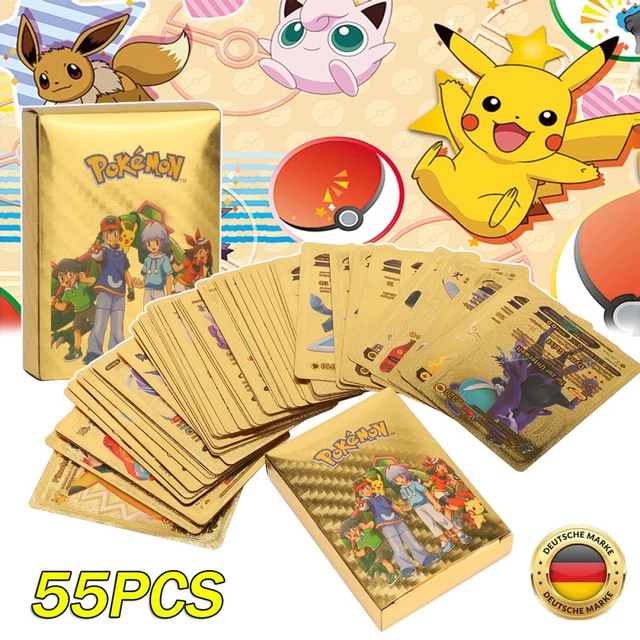Charizard Vmax Gold 55 Or 110-Pack Pokemon Foil Gold Cards Charizard VMAX, V Rare, Full Art, English/German Charizard Vmax Gold 55 Or 110-Pack Pokemon Foil Gold Cards Charizard VMAX, V Rare, Full Art, English/German