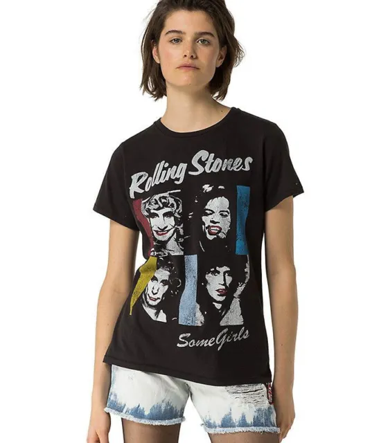 Tommy Hilfiger Rolling Stones Tshirt Some Girls Album Ladies Small Size 8