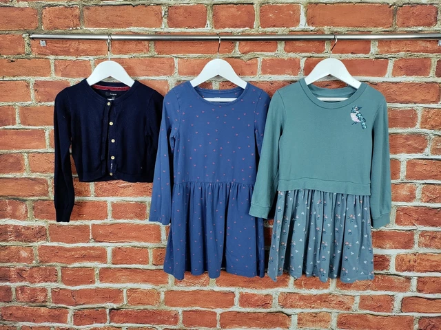 Girl Bundle Age 5-6 Years John Lewis M&S T-Shirt Sweat Dress Cardigan Set 116Cm