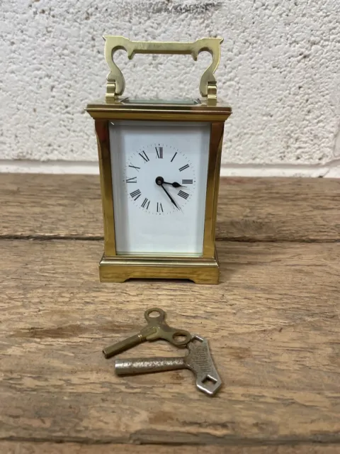 Quality ACG brass Carriage Clock. Working Beautifully