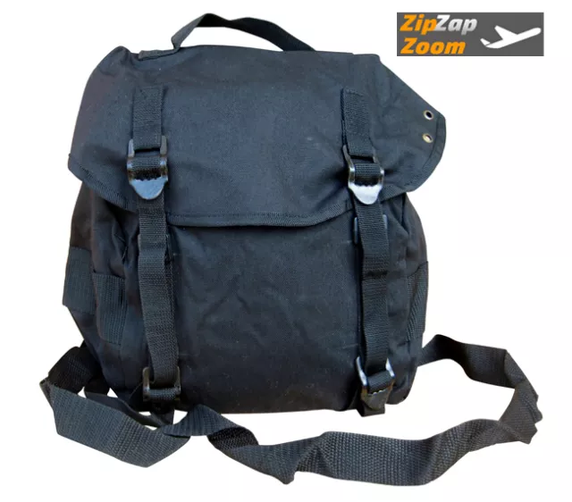Mens US Army Combat Military Day Messenger Pack Shoulder Bag Sport Surplus Black