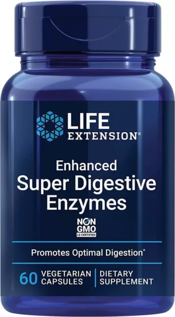 Life Extension, Enhanced Super Digestive Enzymes, 60 Veg. Kapseln - Blitzversand