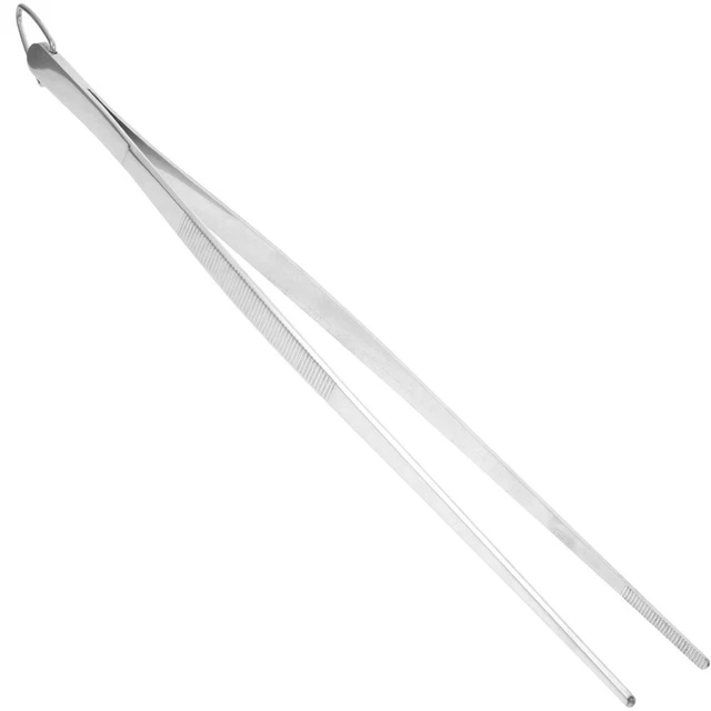 Precision Tweezers Metal Serving Tong Stainless Steel Tweezers Face