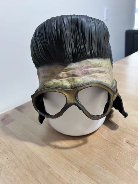 Vintage 2002 Paper Magic Group Elvis Presely Rubber Mask With Sideburns/Glasses