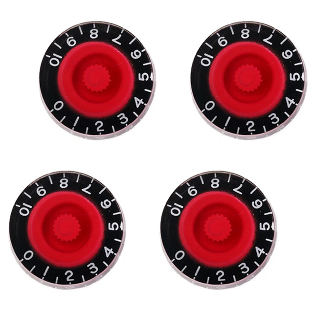4pcs Boutons De Contrôle De Tonalité De Vitesse De Guitare Pour Accessoires De