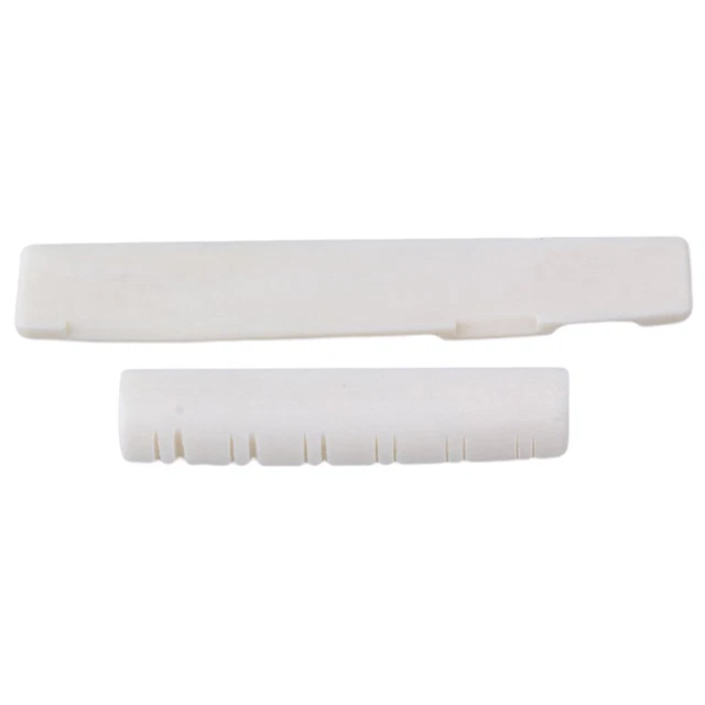 1 jeu d'os de bétail sculpté pour pont de cordes pour guitare acoustique folk