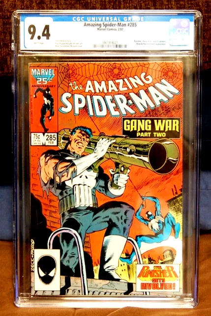 Feb 1987 Marvel Comic: CGC Graded 9.4 The Amazing Spider-Man #285 "White Pages"