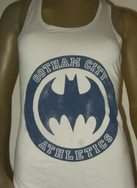 Juniors Batman Gotham City Athletics DC Comics Bat Racer Back Tank Top Shirt