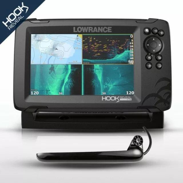 Lowrance Hook Reveal 7 Eco Chartplotter Tripleshot Mer Traina Carpfishing A0701 3