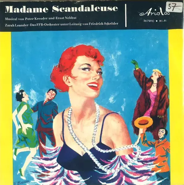 Zarah Leander Madame Scandaleuse Vinyl Single 7inch Ariola