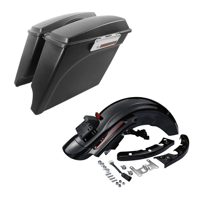 stretched saddlebags and fender