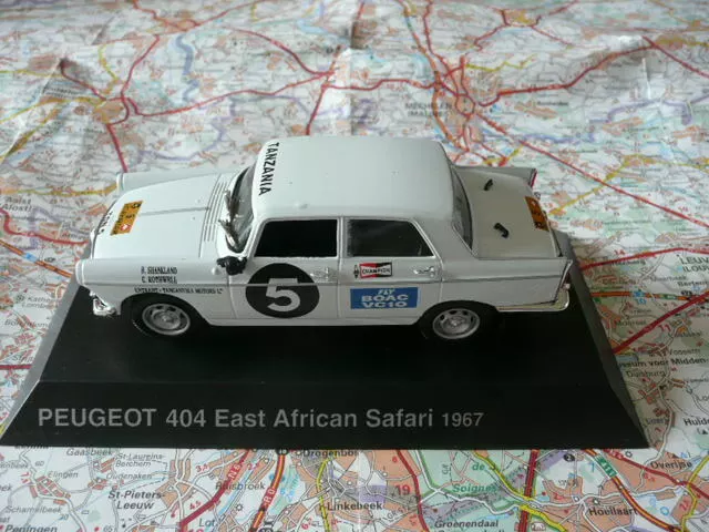 1967 PEUGEOT 404 East African Safari No. 5 Antique NOREV for Hachette