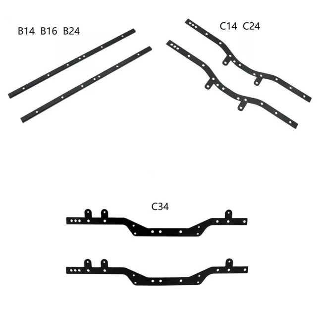 RC Car Frame Beam for WPL B14 B14K B24K C14 C24 C-34 C-34KM DIY 1/16 Upgrade Kit