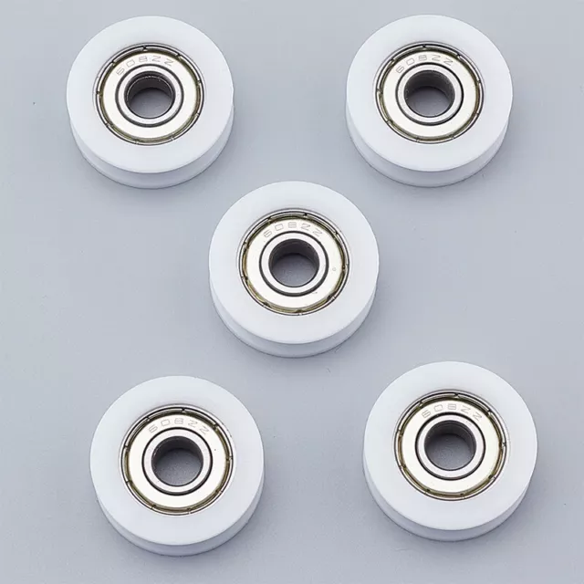 5pcs Embedded 608U Groove Ball Bearing Guide Pulley 8*30*10mm For Guide Rolle JW