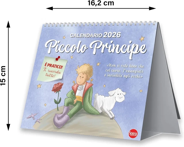 LITTLE PRINCE 2026 Table Calendar 15X16 Cm 26 97 PicClick CA Little Prince 2026 Table Calendar 15X16 Cm.webp