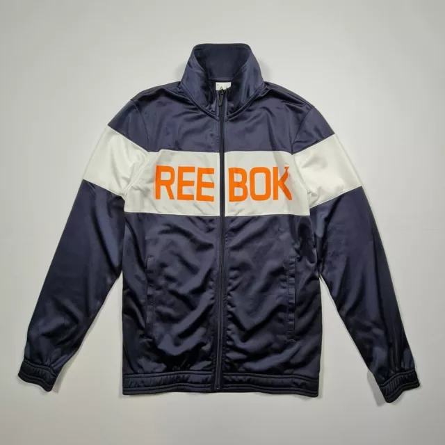 Reebok Mens Tracksuit Jacket Blue Small Full Zip Track Top