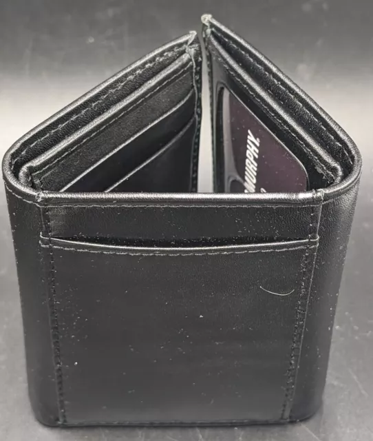 JOHNSTON & MURPHY Men's Black Tri-Fold RFID Wallet Black $34.99 - PicClick