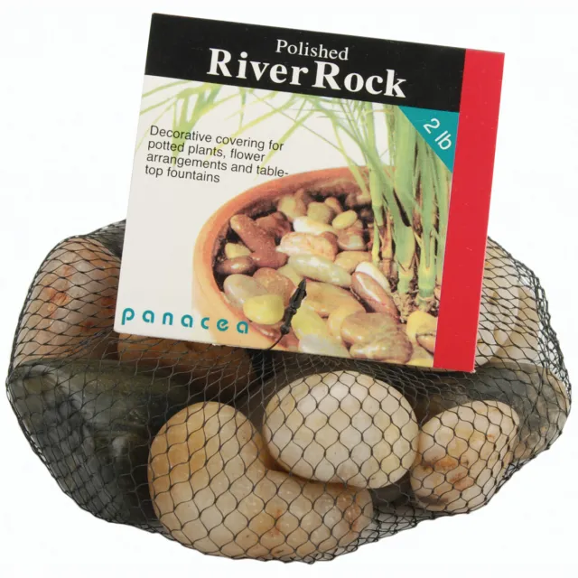 Panacea Polished River Rocks 32oz-Assorted Colors 70005