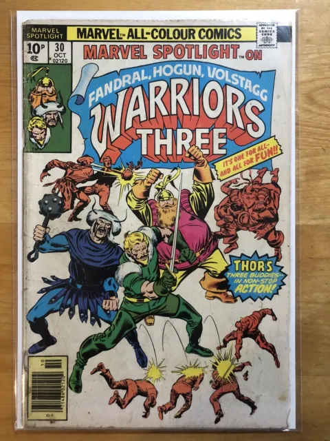 Marvel Spotlight on Warriors Three #30 - Marvel Comics - Oct 1976