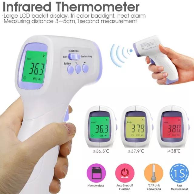 Infrared Forehead Thermometer Room Laser Non-Contact Digital IR Temperature Gun