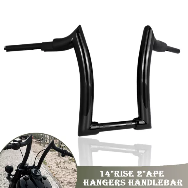 14'' Rise 2" Ape Hanger Handlebar Fit For Kawasaki VULCAN S650 VN650