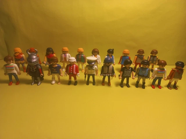 Lot de 20 Playmobil tout thème, Bon état personnages figurines