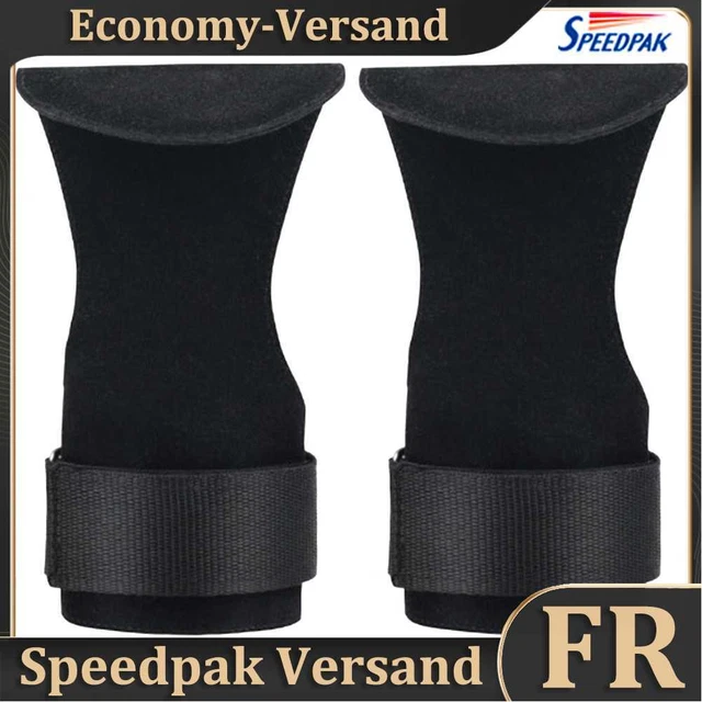 1 Pair Gym Weight Lifting Gloves Grips Gym Fitness Hand Protector (Black) Hot