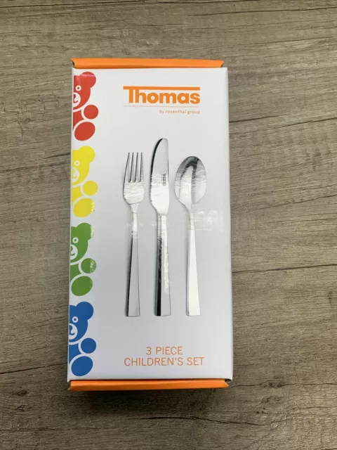 Thomas Children’s Cutlery Set Stainless Steel 3 Piece Kids Knife Fork Spoon Set