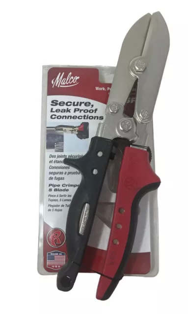 Malco C5RTS Ducting Crimper - Red