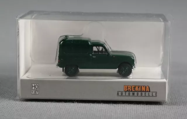 BREKINA 14754 (H0,1:87) Renault R4 Fourgonnette, dunkelgrün, 1961 - NEUWARE!