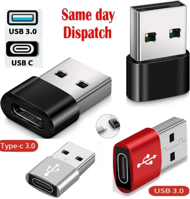 USB to Type C Adapter 3.0 USB-C Male OTG A Female Data Connector Converter Phone