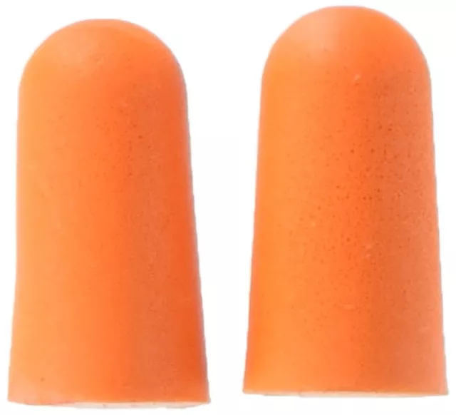 8 Pair Foam Ear Plugs Hearing Protection Orange  Baumgartens 65040 (4 x 2 Pack)