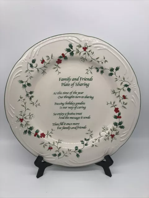 Pfaltzgraff ~ WINTERBERRY "FAMILY & FRIENDS PLATE OF SHARING" 12"