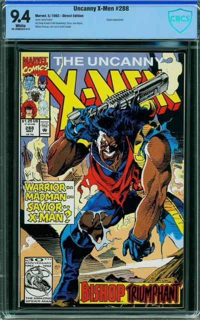 Uncanny X-Men #288 CBCS 9.4 NM 1992 Marvel Comics
