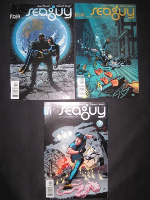 SEAGUY :COMPLETE 3 ISSUE DC VERTIGO 2004 SERIES by GRANT MORRISON, STEWART.1,2,3