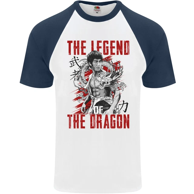 Maglietta da baseball Legend of the Dragon MMA Martial Arts Movie da uomo S/S 2